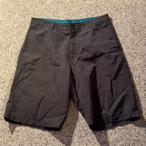 Burnside Charcoal Flat Front Shorts